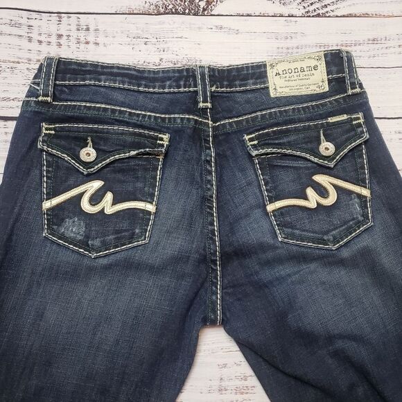 Anoname Blue Wash boot leg jeans size 32 Karina  Curvy vintage y2k - Picture 4 of 16